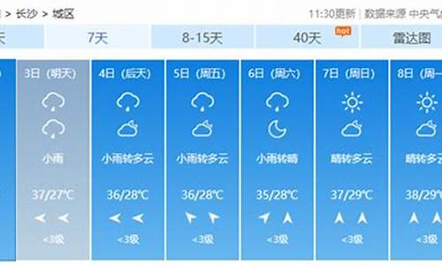 湖南天气预报7天准确一览表_湖南天气预报7天准确